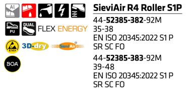 SIEVI SIEVIAIR R4 ROLLER S1P Größe 39-48